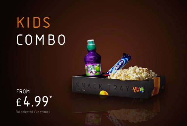 Kids Combo Boxes - Fruit Shoot, popcorn and small treat bar - from £4.99 in UK Vue sites