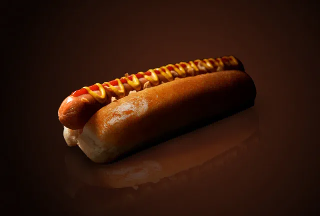 Hot Food at Vue - Hot Dog in Broiche Bun