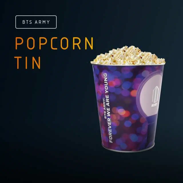BTS popcorn tins for Vue