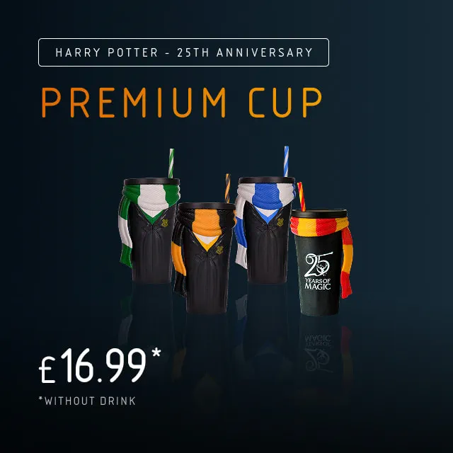Check out the Harry Potter merchandise at Vue now: Premium Cup
