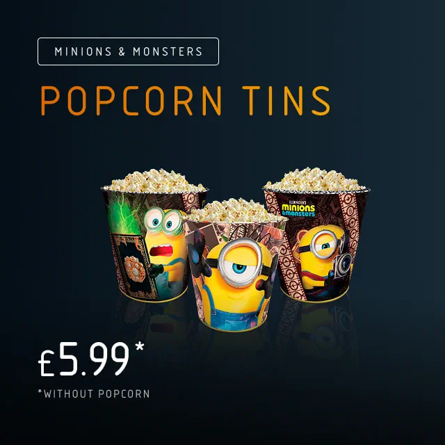 Minions & Monsters Popcorn Tin Merchandise Exclusive at Vue