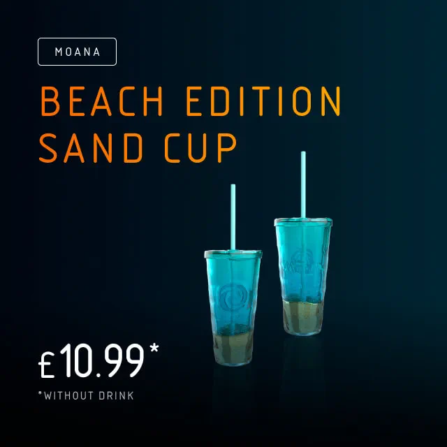 Moana Beach Edition Sand Cup Merchandise Exclusively at Vue Now
