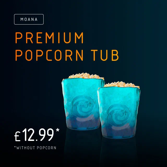 Moana Premium Popcorn Tub Merchandise Exclusively at Vue Now