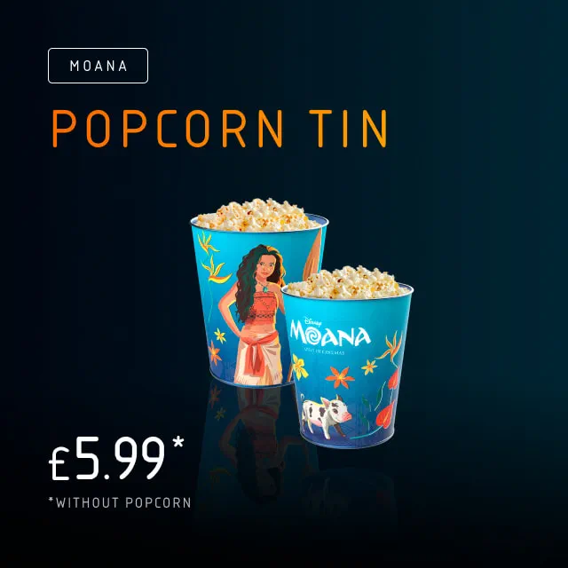 Moana Popcorn Tin Merchandise Exclusively at Vue Now