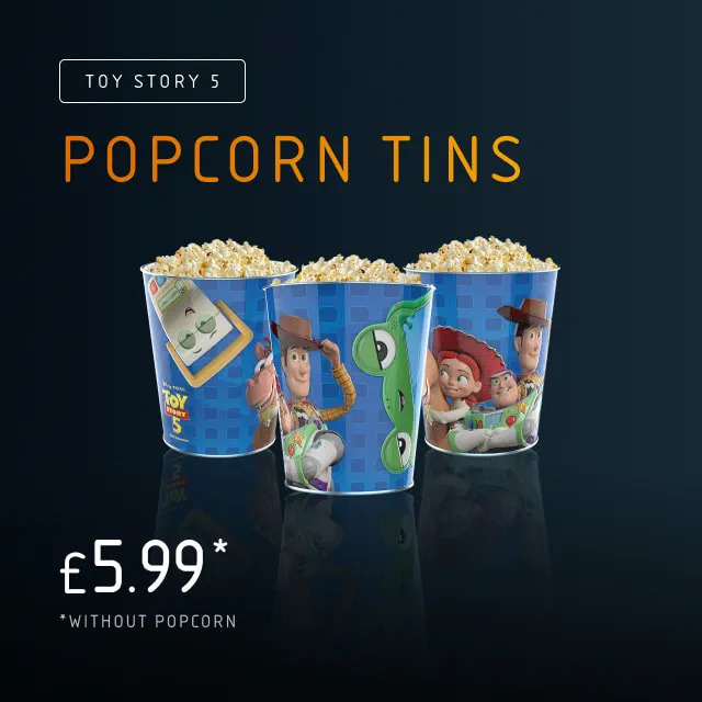 Top Story 5 Popcorn Tins Merchandise at Vue