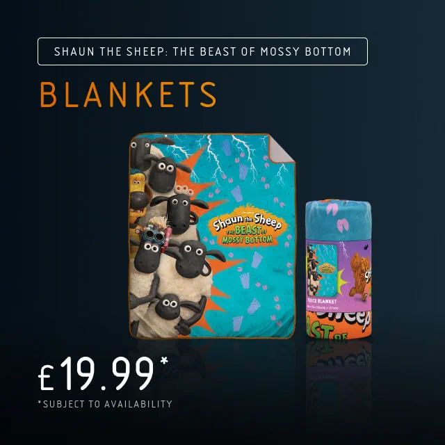 Shaun the Sheep The Beast of Mossy Bottom Blankets Merchandise
