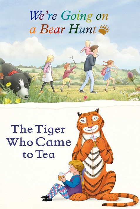 Poster for We're Going on a Bear Hunt + The Tiger Who Came to Tea